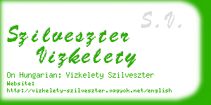 szilveszter vizkelety business card